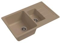 Мойка Ewigstein antik 60KF (ГР 860х510хh200) (шир.ящ.min 600) (Цвет мойки черный) в Новороссийске от производителя 