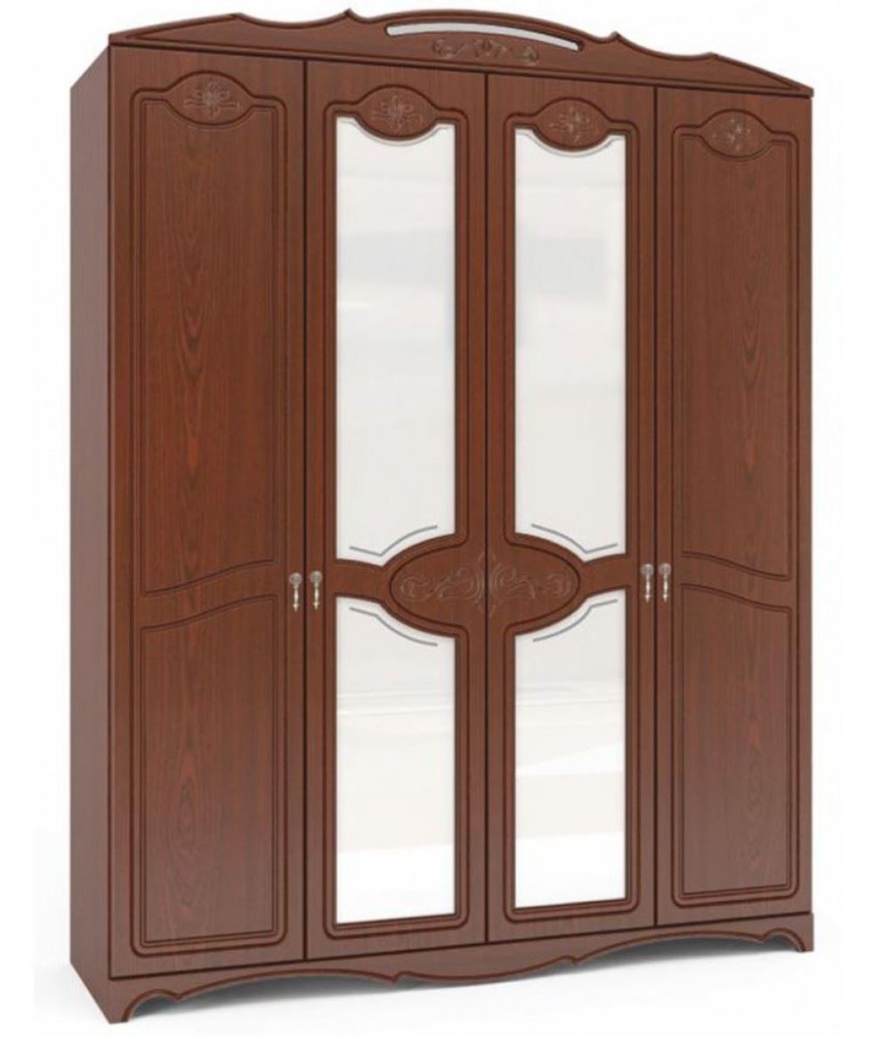 Фото Шкаф Лотос ШР-4 (178) четырехдверный от производителя Браво-мебель в Новороссийске по цене 35&nbsp;360 ₽