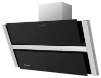 Вытяжка наклонная Ravensbourne 90 (896х243хh775(1055)) (Материал Металл/Стекло , Цвет Металлик/Черный) в Новороссийске от производителя 