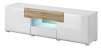 Комод TV-2D2S typ 41 Toledo (белый, белый глянец-дуб san remo светлый (Helvetia) ) в Новороссийске от производителя 