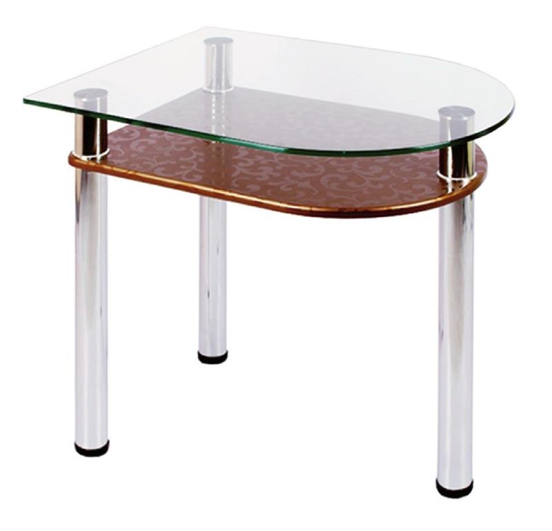 Фото Стол обеденный 4.4 с полкой  от производителя Мебель из стекла в Новороссийске по цене 4&nbsp;270 ₽