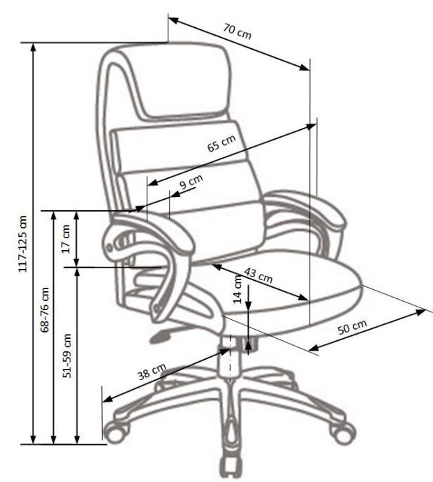 Фото Кресло для руководителя Halmar Sidney от производителя Halmar  в Новороссийске по цене 33 780 ₽