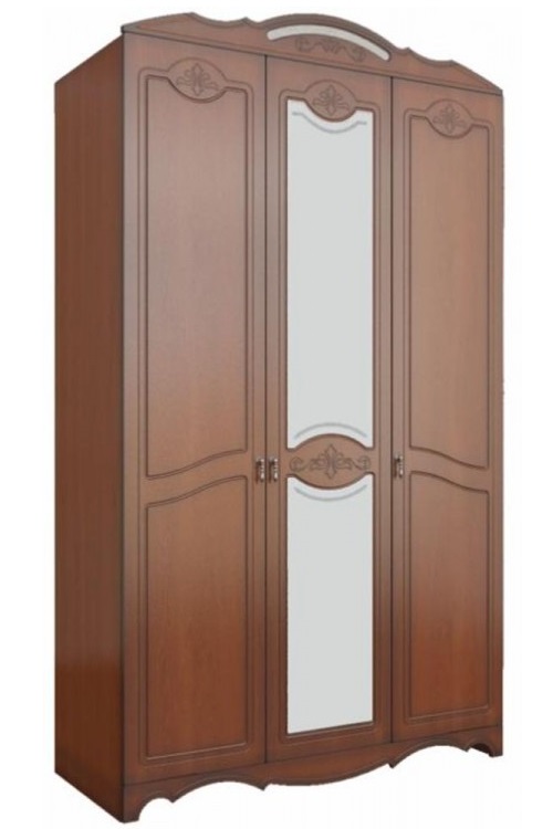 Фото Шкаф Лотос лакированный ШР-3 (133) трехдверный от производителя Браво-мебель в Новороссийске по цене 42&nbsp;390 ₽