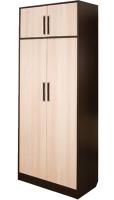 Шкаф Диана-4 №3 (80) двухдверный  (венге, дуб молочный,(Росток)) в Новороссийске от производителя 