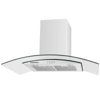 Вытяжка купольная Ancona plus 90 (900х500хh500(980)) (Материал Металл/Стекло , Цвет Белый/Прозрачный) в Новороссийске от производителя 