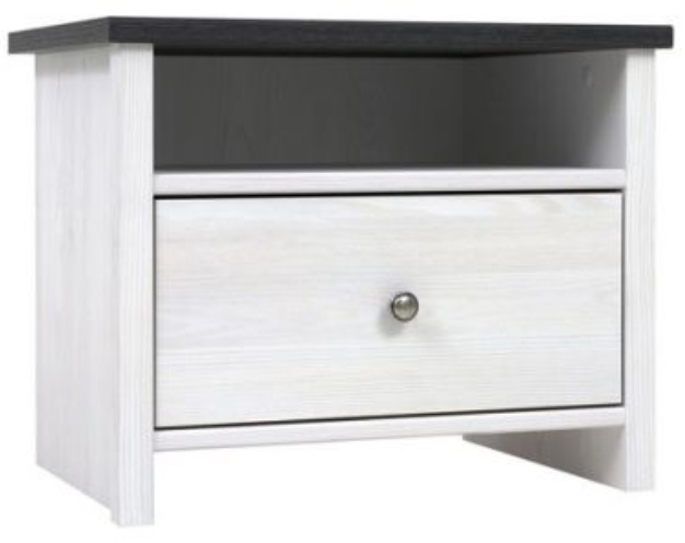 Фото Тумба прикроватная Порто KOM1S/50 от производителя Black Red White (БРВ) в Новороссийске по цене 5 960 ₽