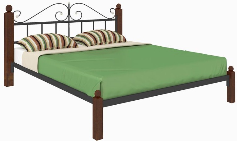 Фото Кровать двуспальная Диана Lux (СМ 180х200) трубка металл от производителя Милсон в Новороссийске по цене 20 620 ₽