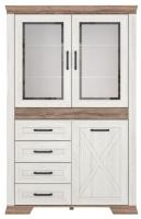 Шкаф Marselle REG2W1D4S (ясень снежный-дуб сонома темный, ясень снежный-дуб сонома темный (Black Red White (БРВ)) ) в Новороссийске от производителя 