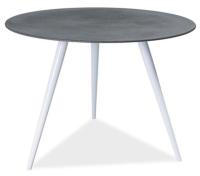 Стол обеденный Signal Evita (металл, стекло-серый,  белый (Signal) ) в Новороссийске от производителя 