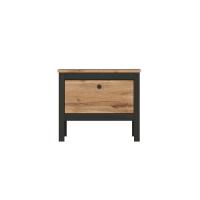 Тумба Loft KOM1K/55 (дуб вотан-черный матовый, дуб вотан (Black Red White (БРВ)) ) в Новороссийске от производителя 