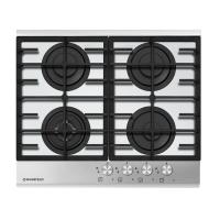 Варочная поверхность газовая 4-х комф. MGHG 64 22 (590х520) (Материал Металл/Стекло , Цвет Маталлик/Черный) в Новороссийске от производителя 