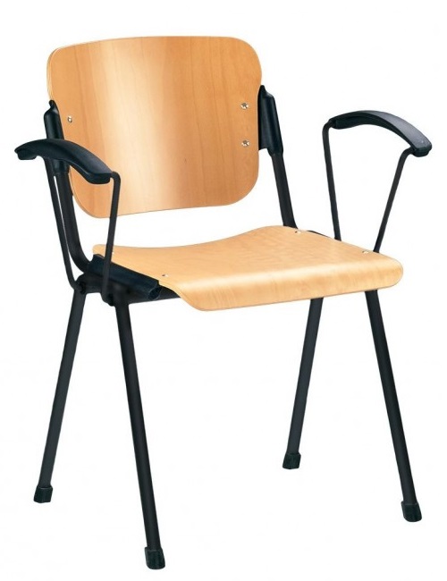 Фото Стул для посетителя Эра (Era) wood arm (крашенный) от производителя Новый стиль в Новороссийске по цене 4 490 ₽
