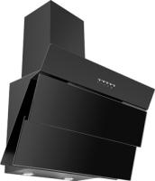 Вытяжка наклонная Slavia 160 (600х365хh660(840)) (Материал Металл/Стекло , Цвет Черный/Черный) в Новороссийске от производителя 