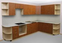 Кухня на заказ Угловая (Фасад ЛДСП) в интернет магазине Планета Комфорта Фото kukhni-individualnogo-izgotovleniya кухня на заказ угловая (фасад лдсп) производитель ПК Кухни