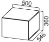 Фото Кухня Стайл шкаф навесной ШГ500г (36) от производителя  в Новороссийске по цене 4&nbsp;700 ₽