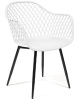 Стул Диего (Diego) (mod 8003) ( Обивка стула:пластик, черный, белый (Tetchair) )