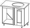 Фото Кухня Селена К-78 стол-мойка угловая 1000 правая от производителя Ставрополь Мебель в Новороссийске по цене 3&nbsp;630 ₽