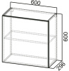 Фото Кухня Геометрия шкаф навесной ШГ600 (60) от производителя  в Новороссийске по цене 10&nbsp;930 ₽