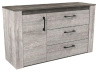 Комод Денвер (риббек серый-камень темный (СБК) )