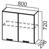 Фото Кухня Арабика шкаф навесной Ш800 от производителя SV-мебель в Новороссийске по цене 3&nbsp;610 ₽
